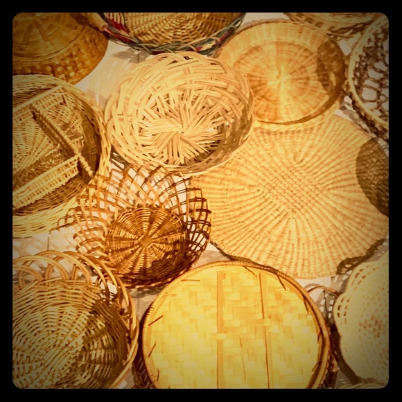 Boho mystery 12 VTG wicker basket wall set! - Picture 4 of 15